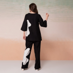 Abstract Printed Top With Pyjamas